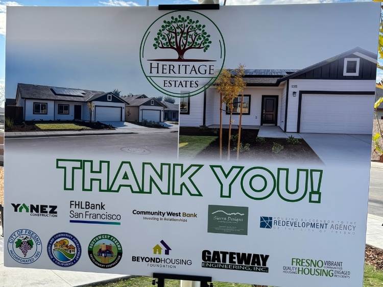 partner posterboard at heritage estates grand opening
